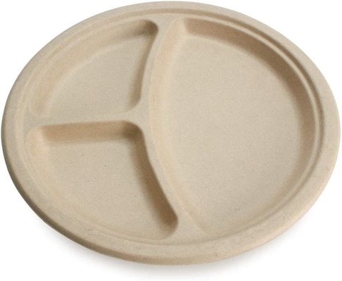 Biodegradable Disposable Paper Plate , Greaseproof Paper Lunch Trays